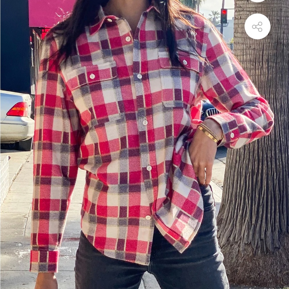 NWT Re/Done flannel XS shirt